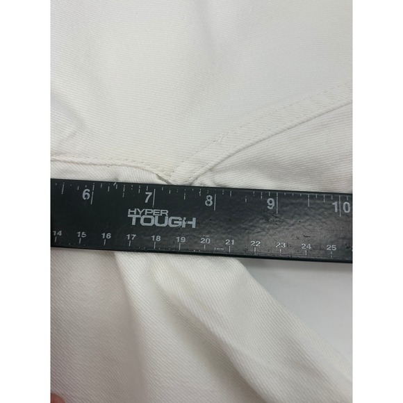 J. Crew White Stretch Denim Jeans Embellished Kiss Back‎ Pocket Women 27R - Picture 10 of 12